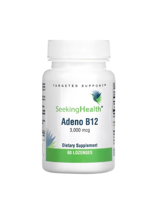 Seeking Health Adeno B12 3000 mcg 60 Lozenge  - Image 1