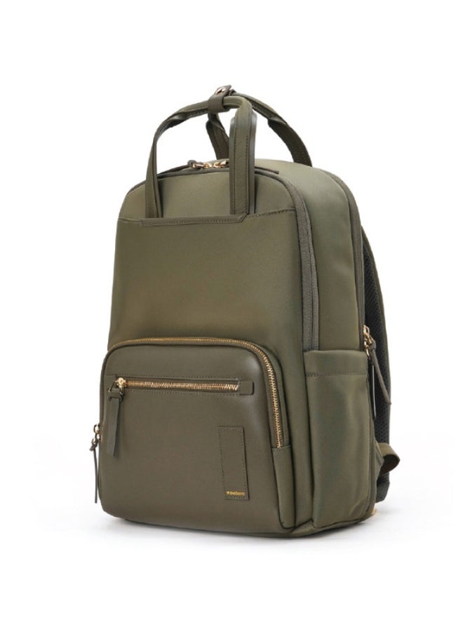 Mokobara MOKOBARA The Sundae Backpack Soft Nylon Water-Resistant 15" Laptop Bag with Luggage Sleeve for Work, Travel, and Daily Use for Women Black  - Image 1
