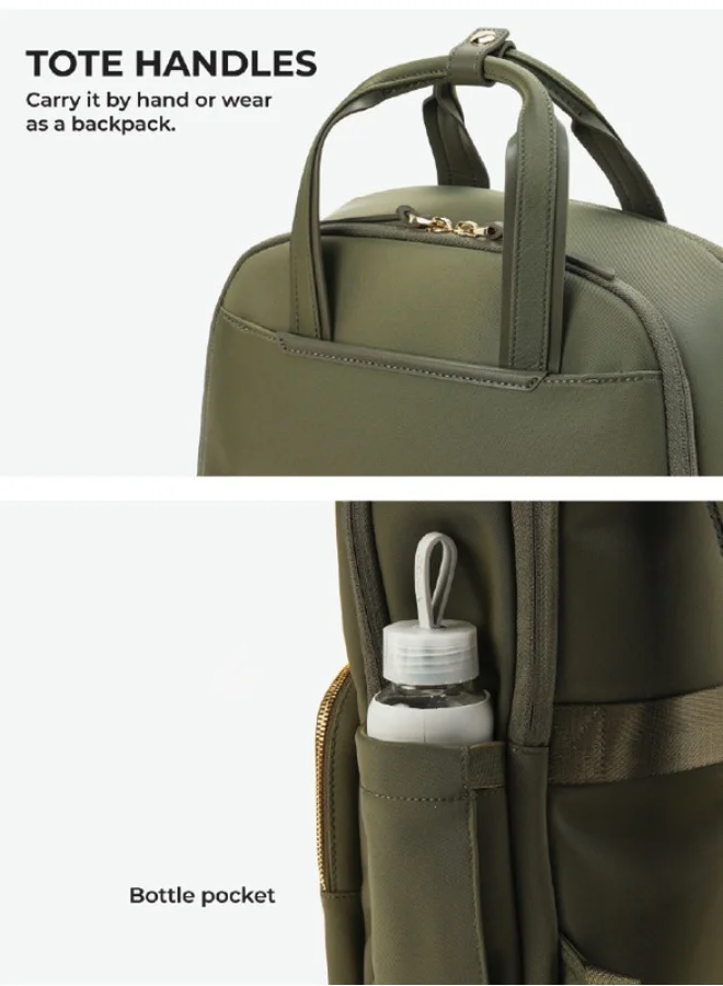 Mokobara Homegrown The Sundae Backpack Soft Nylon Water-Resistant 15" Laptop Bag with Luggage Sleeve for Work, Travel, and Daily Use for Women  | Best Price UAE