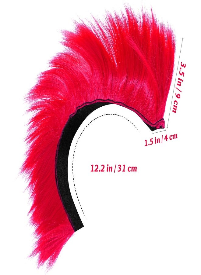 Sosoport Mohawk Wig Bike Motorcycle Motocross Off Road Bike Helmet Spike Extensions Hair Decorative Helmet Wig Pink, 31x9cm - Image 2