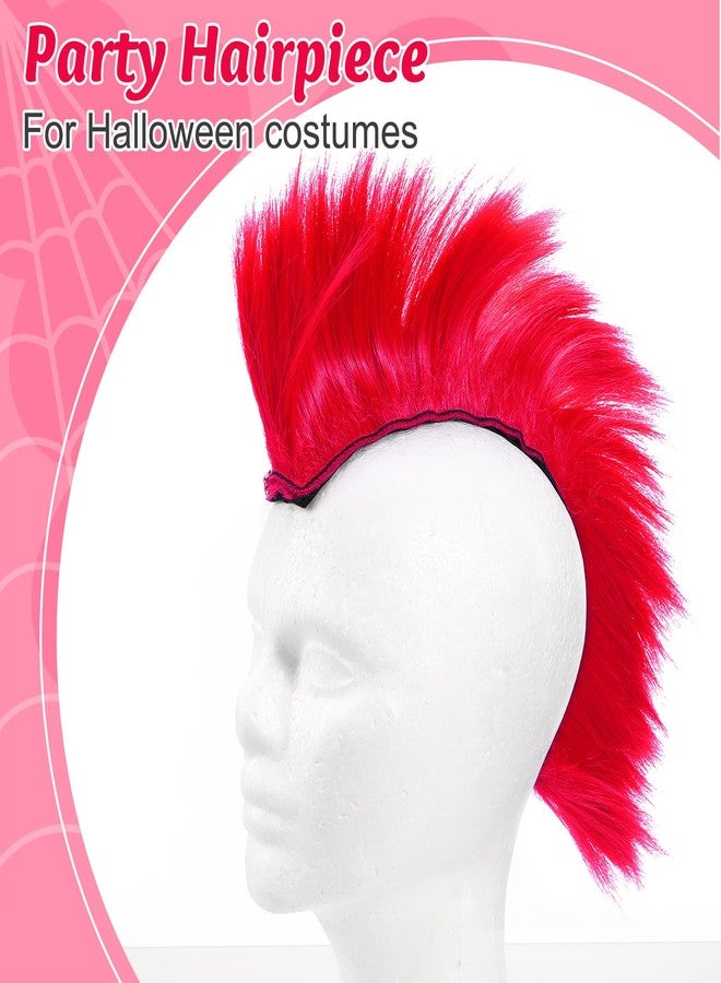 Sosoport Mohawk Wig Bike Motorcycle Motocross Off Road Bike Helmet Spike Extensions Hair Decorative Helmet Wig Pink, 31x9cm - Image 5