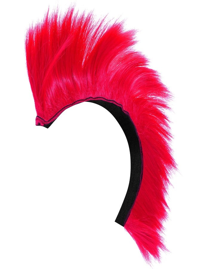 Sosoport Mohawk Wig Bike Motorcycle Motocross Off Road Bike Helmet Spike Extensions Hair Decorative Helmet Wig Pink, 31x9cm - Image 1