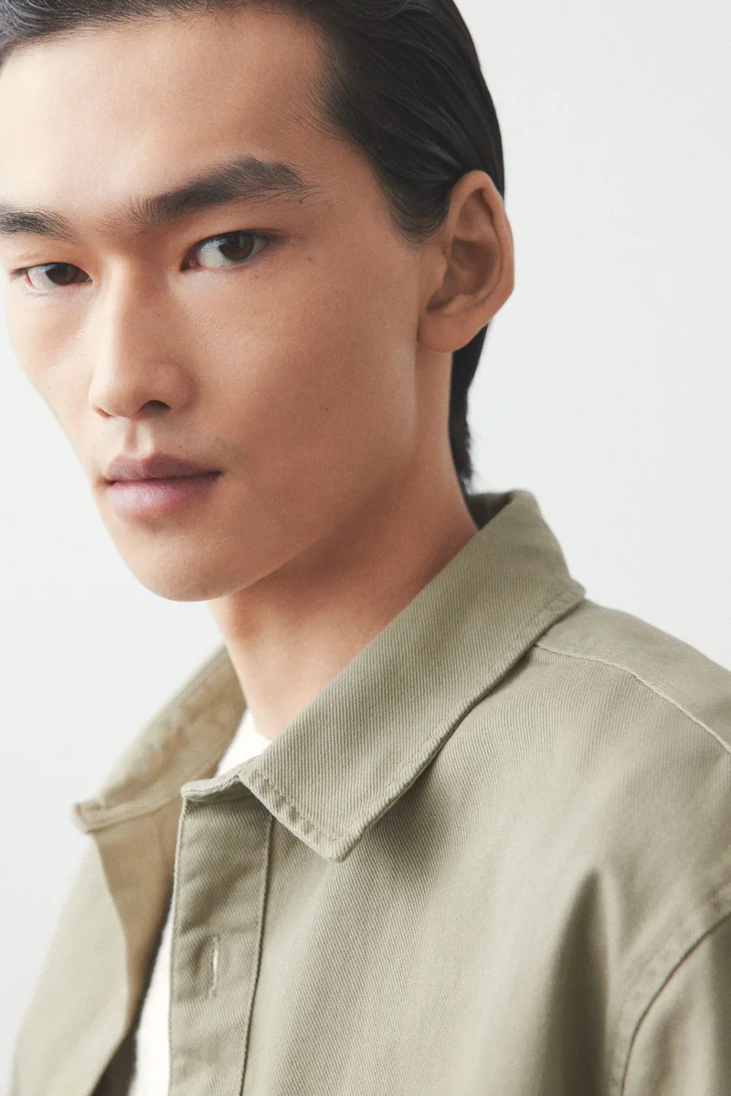 H&M Regular Fit Cotton twill overshirt