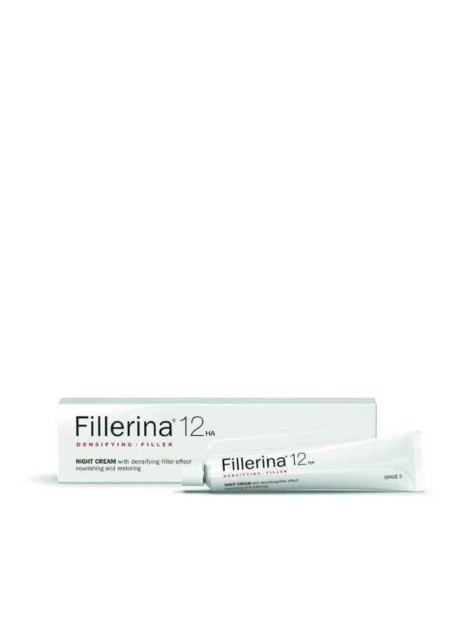 Fillerina 12 Densifying-Filler Night Cream - Grade 3 50ml - Image 1