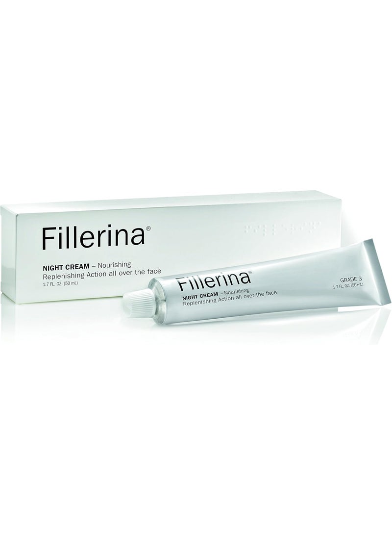 Fillerina 12 Densifying-Filler Night Cream - Grade 3 50ml - Image 2