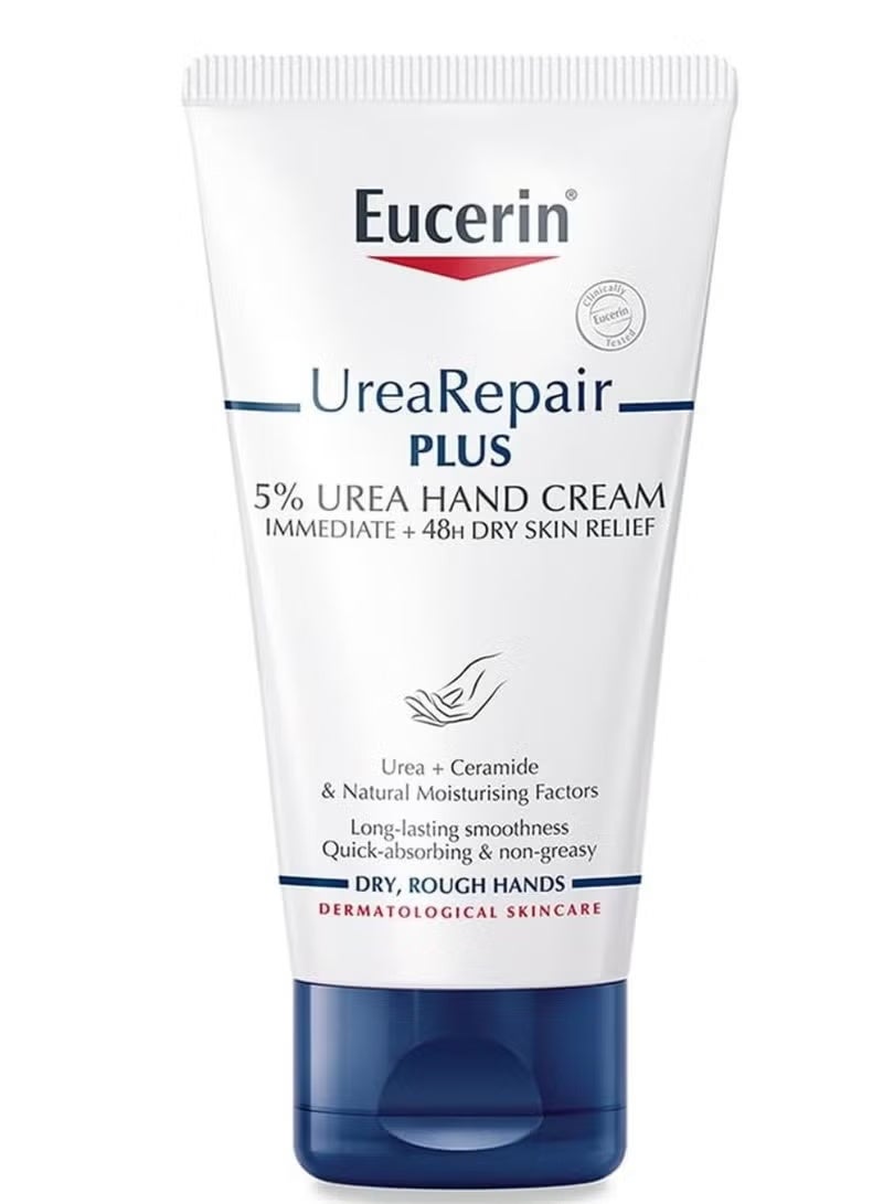 Eucerin Urea Repair 5% Urea Hand Cream 75ml - Image 1