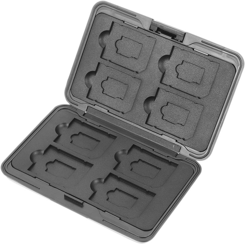 Memory Card Storage Case and Waterproof Card Holder for Photographers Silver Gray for Travel and Digital Cameras - Image 1