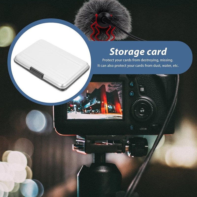 Memory Card Storage Case and Waterproof Card Holder for Photographers Silver Gray for Travel and Digital Cameras - Image 4