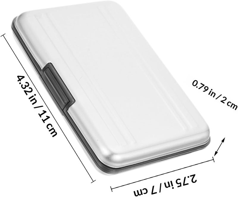 Memory Card Storage Case and Waterproof Card Holder for Photographers Silver Gray for Travel and Digital Cameras - Image 2