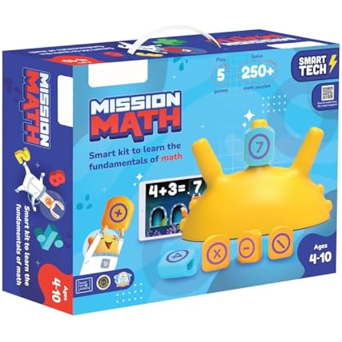 MISSION MATH COUNT MATH STEM TOY WITH NUMBERS AND ARITHMETIC OPERATORS FOR KIDS - 250+ STORY-BASED INTERACTIVE MATH CHALLENGES FUN LEARNING, INTERACTIVE GAME - Image 1
