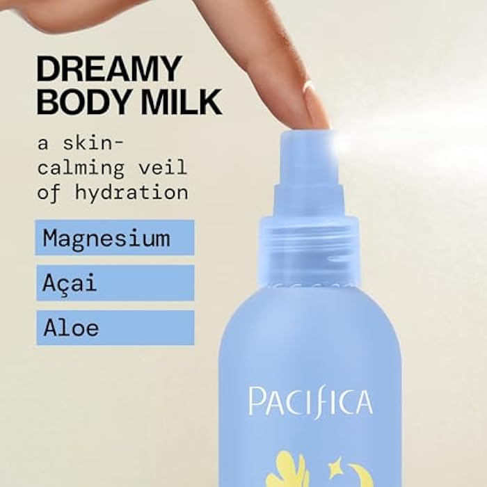 Pacifica Dream Milk Magnesium Spray for Sleep & Relaxation - Natural Magnesium Body Mist Infused with Lavender, Chamomile & Essential Oils, Vegan & Cruelty-Free, Clean Beauty, 4 fl oz - Image 3