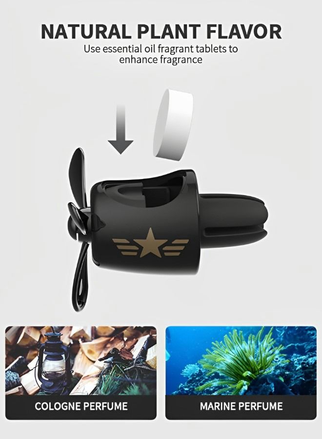 GROIC Car Air Fresheners,Bear Pilot Fresheners,Automotive Outlet Fan Cool Cute Freshener for Car,Car Perfume Decoration,Vehicle Vent Scent Clip,Car Decoration Accessories - Image 3