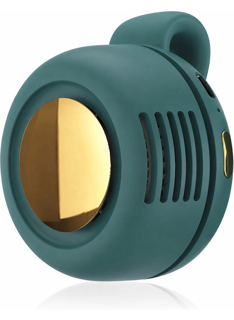 ألتيوس Alteus MF019 Mini Bladeless Clip-On Fan, 360° Rotatable, 3 Speeds, Long Battery Life, Ultra-Quiet 25dB, USB Rechargeable, Hands-Free Portable Personal Fan for Shirt, Waist, Bag (Green)) - Image 1