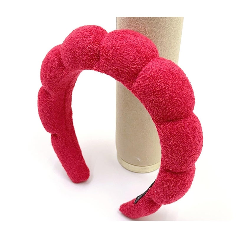 TYSSELY Spa Headbands for Washing Face Makeup Skin Care Headband Women Bubble Facial Beauty Headbands Puffy Shower Towel Band Hair Headband - Image 3