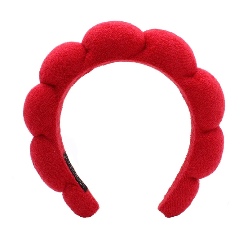 TYSSELY Spa Headbands for Washing Face Makeup Skin Care Headband Women Bubble Facial Beauty Headbands Puffy Shower Towel Band Hair Headband - Image 1