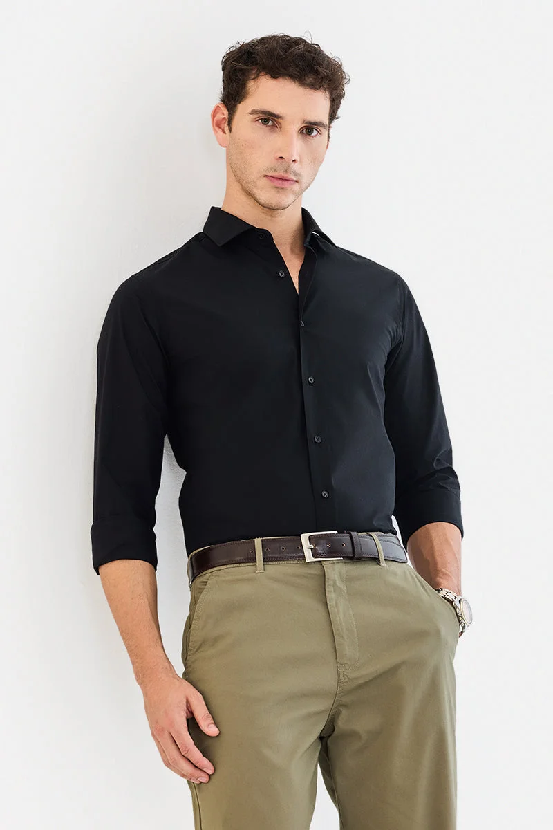 SNITCH 100% Cotton Slim Fit Luxe Shirt
