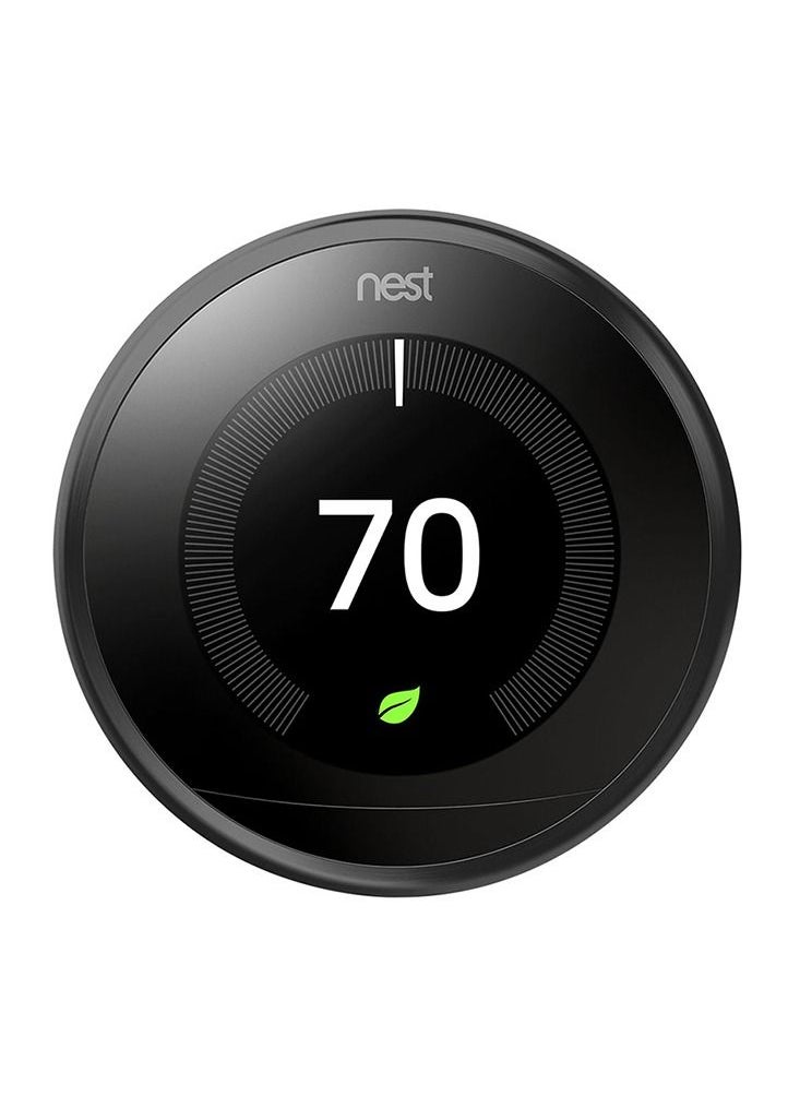 Google - Nest 3Rd Generation Learning Programmable Thermostat Carbon Black - T3016Us - Image 1