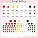 NACHLYNN 80 Pcs Cake Balls Decorations Mini Balloon Cake Topper Balls Foam Cupcake Toppers Balls for Cake Decorating Birthday Parties Weddings Anniversary Red Yellow Black White - Image 4