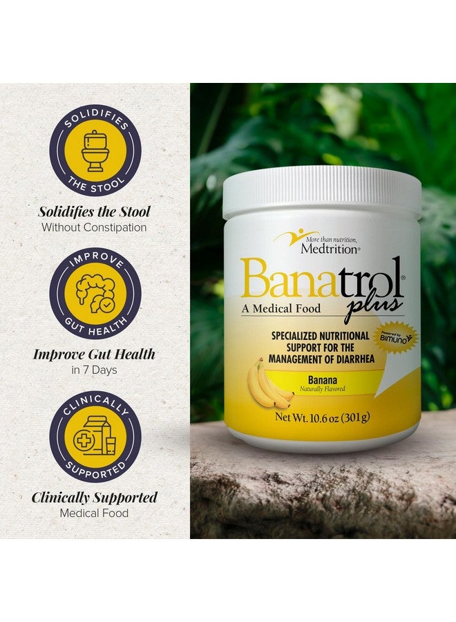 Medtrition Banatrol® Natural Anti-Diarrheal with Prebiotics, Relief from Chronic Diarrhea, IBS, Recurring Diarrhea, Clinically Supported Medical Food, Non-Constipating, 28 Servings (Banana) - Image 3
