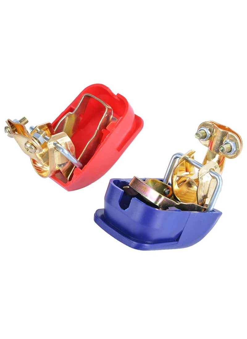 Generic - Quick Release 12V Battery Terminal Clamps Connectors Set, 2 Pcs Quick Disconnect Terminals for Car Caravan Motorhome Red Blue - Image 1