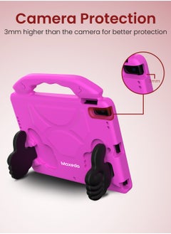 Moxedo Moxedo Shockproof Protective Case Cover Lightweight Convertible Handle Kickstand for Kids with Pencil Holder Compatible for iPad Pro  Air3 10.5 10.2 2019 2021 - Pink  - Image 2
