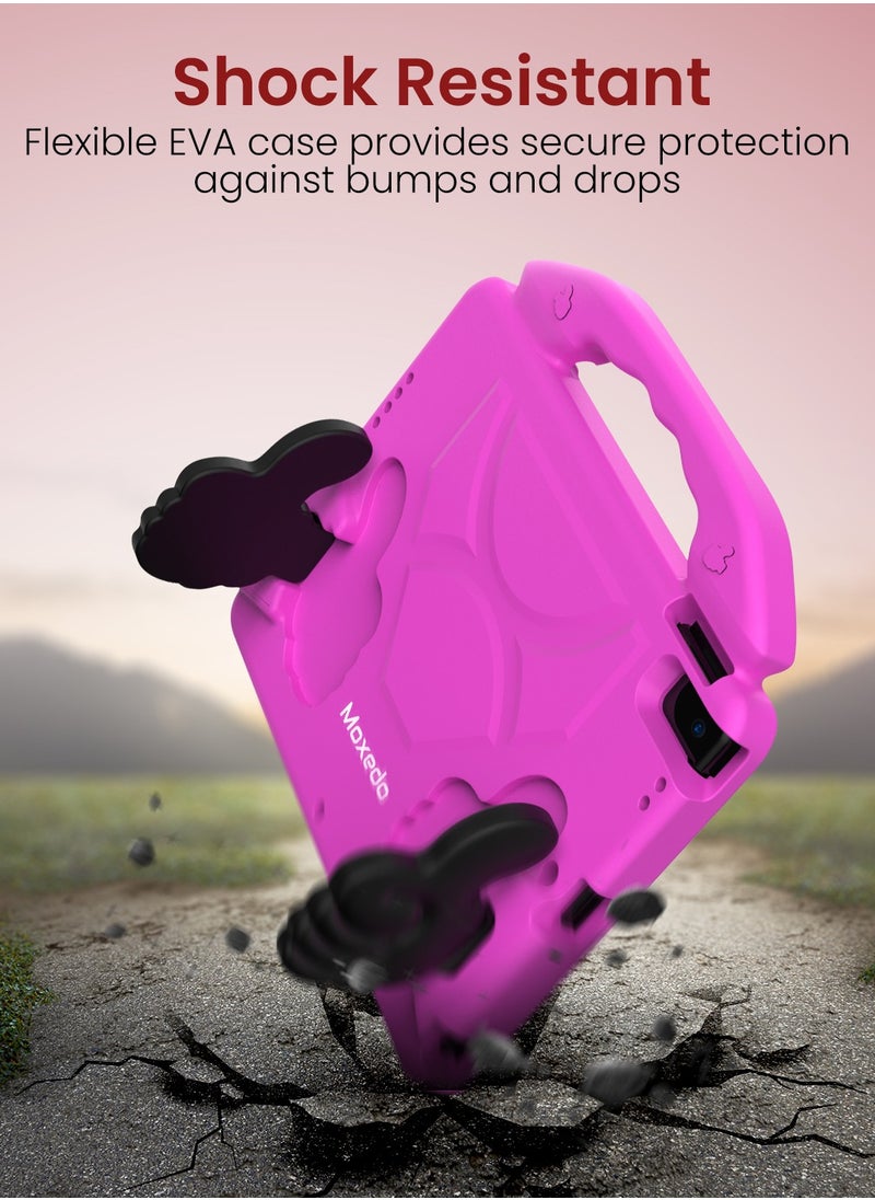 Moxedo Moxedo Shockproof Protective Case Cover Lightweight Convertible Handle Kickstand for Kids with Pencil Holder Compatible for iPad Pro  Air3 10.5 10.2 2019 2021 - Pink  - Image 4