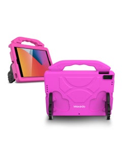 Moxedo Moxedo Shockproof Protective Case Cover Lightweight Convertible Handle Kickstand for Kids with Pencil Holder Compatible for iPad Pro  Air3 10.5 10.2 2019 2021 - Pink  - Image 1