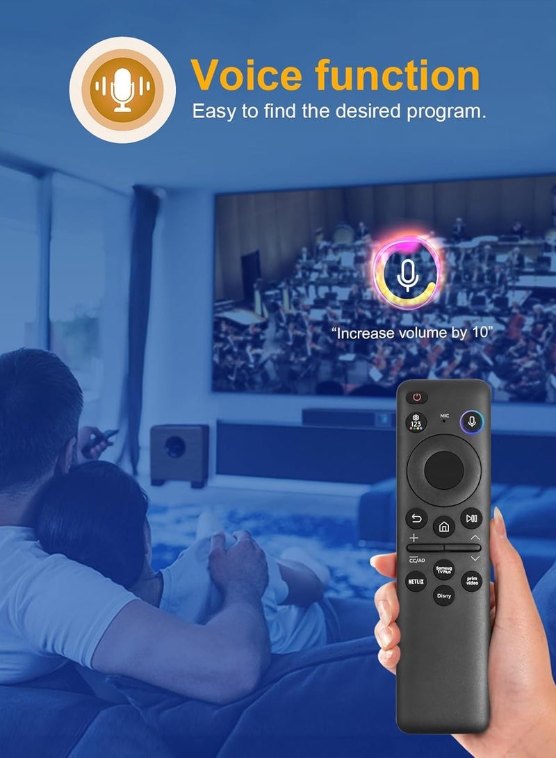 TIGER Solar Voice Remote Control Replacement for Samsung Neo QLED 8K HDR Smart TVs (2023) – Eco-Friendly, Voice Control, Rechargeable, Premium Design, Compatible with Multiple Functions - Image 5