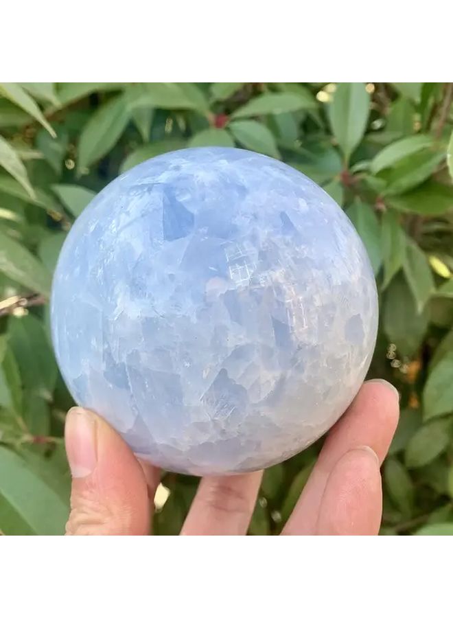 Natural Blue Celestite Sphere 5-5.5cm Handcrafted Decorative Crystal Gift - Image 1