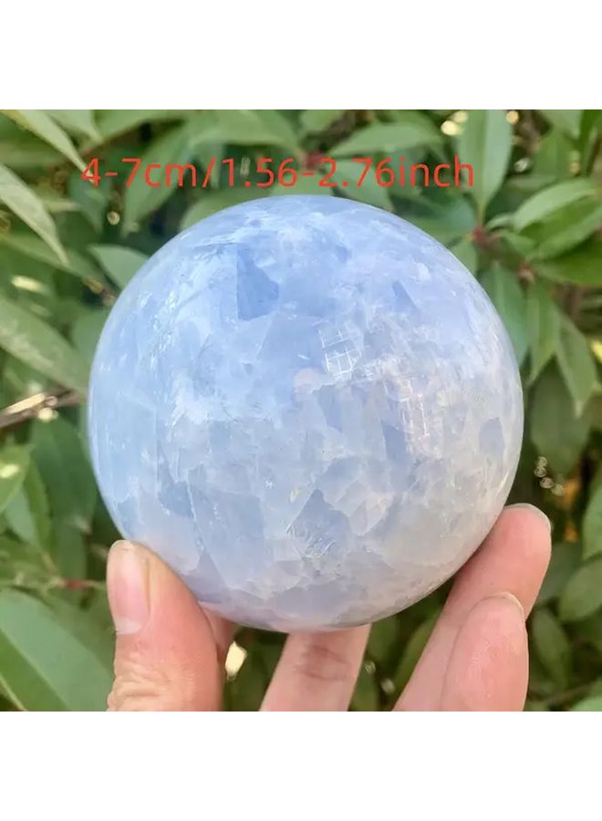 Natural Blue Celestite Sphere 5-5.5cm Handcrafted Decorative Crystal Gift - Image 4