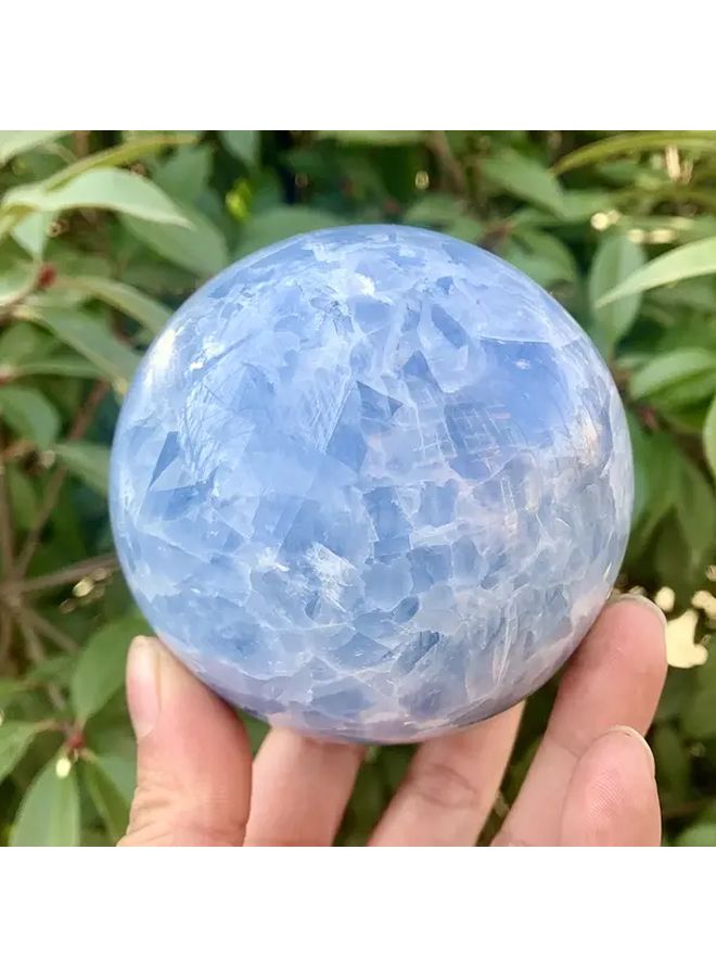 Natural Blue Celestite Sphere 5-5.5cm Handcrafted Decorative Crystal Gift - Image 5