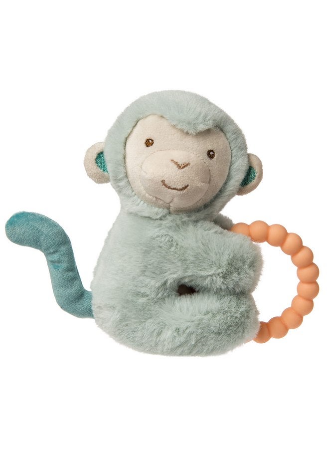 Mary Meyer Mary Meyer Soft Baby Rattle with Teether Ring, 6-Inches, Little But Fierce Monkey  - Image 1