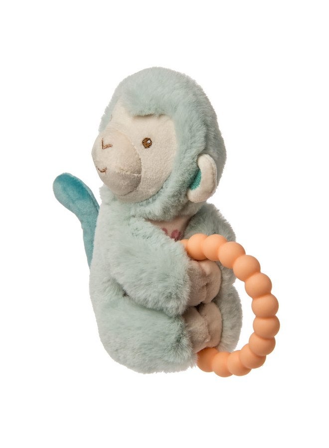 Mary Meyer Mary Meyer Soft Baby Rattle with Teether Ring, 6-Inches, Little But Fierce Monkey  - Image 3