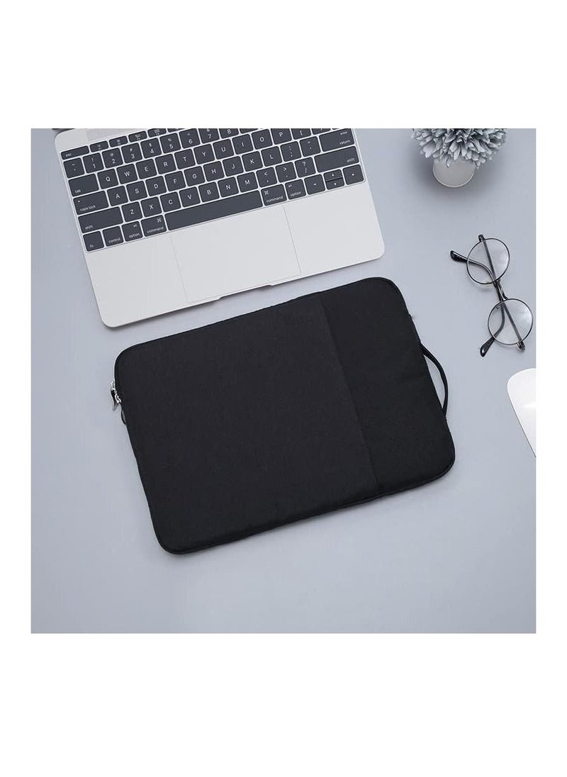 Generic - Laptop Sleeve Case Compatible with 13-13.3 Inch Notebook Computer Chromebook 2023-2021 A2779 M2 A2442 M1 New 13/14" Mac Book Pro/Air Protective Cover Soft Bag with Front Pocket Black - Image 1