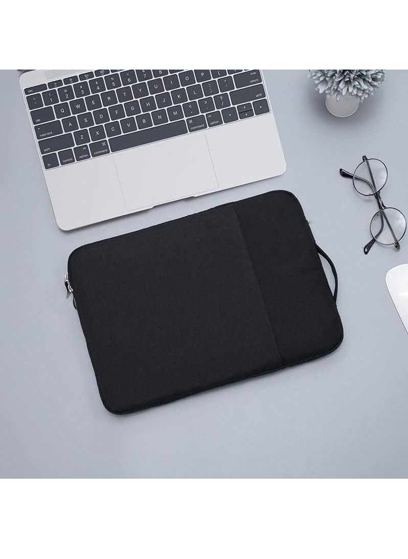 Generic - Laptop Sleeve Case Compatible with 13-13.3 Inch Notebook Computer Chromebook 2023-2021 A2779 M2 A2442 M1 New 13/14" Mac Book Pro/Air Protective Cover Soft Bag with Front Pocket Black - Image 1