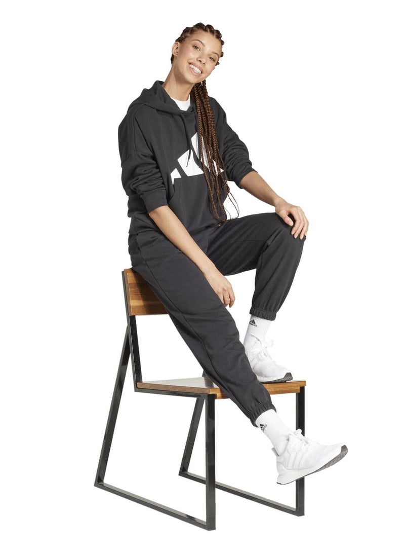 Adidas Essentials Big Logo French Terry Loose Hoodie - Image 3