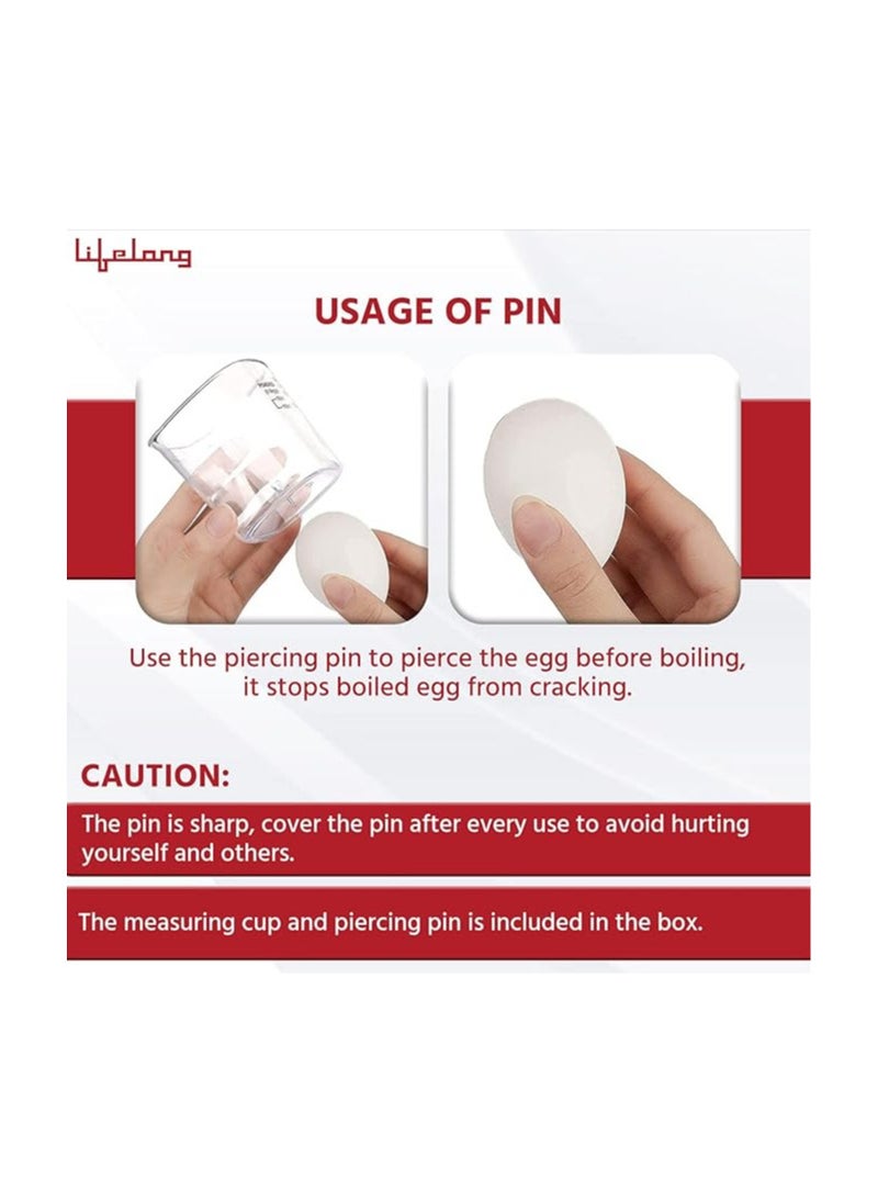 Lifelong Lifelong 2-in1 Egg Boiler and Poacher 500-Watt  - Image 4