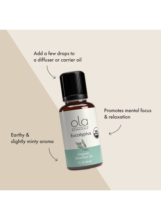 Dr. Mercola Ola Botanicals Organic Eucalyptus Essential Oil (1 Fl. Oz.), Refreshing and Soothing, Certified USDA Organic, Dr. Mercola  - Image 4
