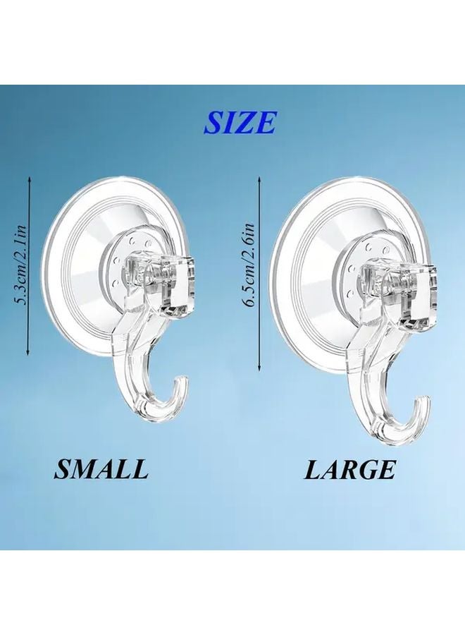 2pcs Small Strong Suction Cup Hooks Reusable For Shower Bathroom Tile Window - Image 4