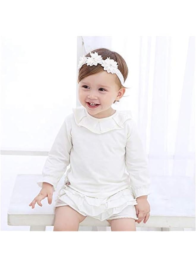 Infant Baby Girl Shoes Baby Mary Jane Flats Princess Wedding Dress Shoes Crib Shoe for Newborns, Infants, Babies, and Toddlers - Image 5
