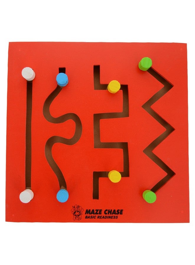 Skillofun H-15A Wooden Maze Chase - Basic Readiness, Multi Color - Kids, Non-Toxic Eco-Friendly Wooden Puzzle Toy, Engages Children With Vibrant Colors And Aids In Fine Motor Skills Development - Image 2