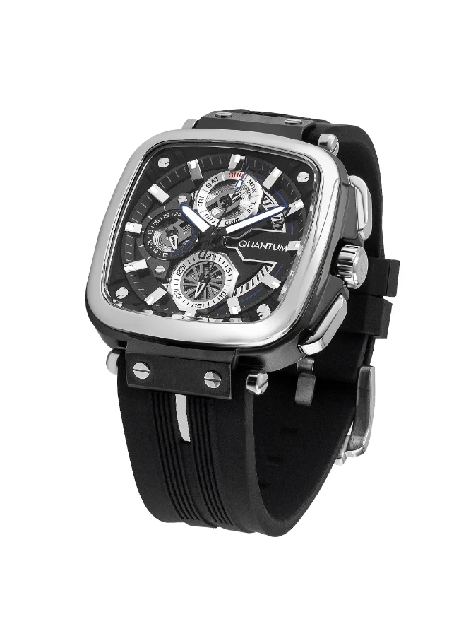 Quantum Men's Silicone Multifunction Watch PWG1014.351 - 44 mm