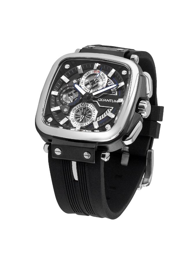 Quantum Men's Silicone Multifunction Watch PWG1014.351 - 44 mm - Image 4