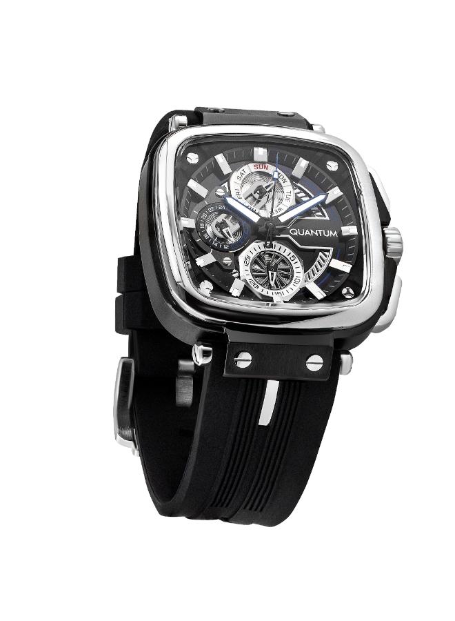 Quantum Men's Silicone Multifunction Watch PWG1014.351 - 44 mm - Image 5