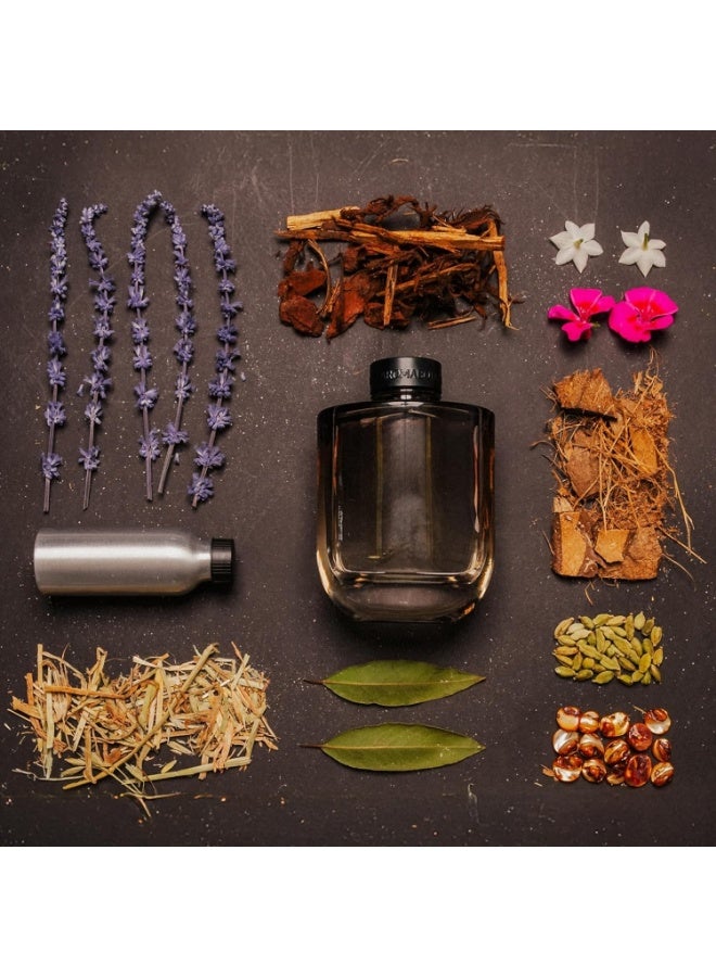 ALLURE Reed Home Diffuser Set 400ml – Jasmine & Cedarwood | Free 8 Fabric Reed Sticks | Stress Relief & Aromatherapy | Long-Lasting, Smoke-Free Air Freshener for Home & Office - Image 5