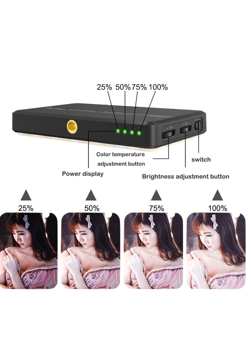 3000mAh Video Conference Lighting, Soft Light for Conferencing, Zoom Laptop with Clip, Stepless Dimming Computer Meetings, Webcam - Image 3