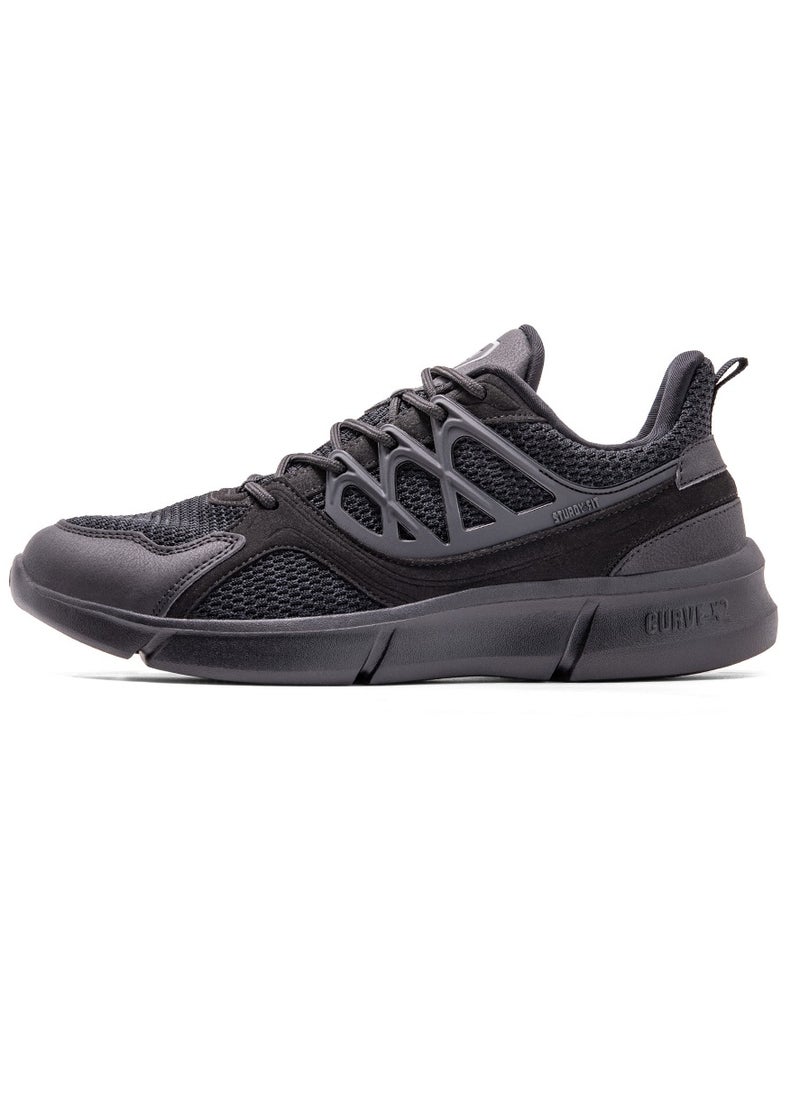 بوكا Puca Shoes for Men | Lightweight and flexible men's sneakers | Shoes with extra grip | Xigma Black  - Image 4