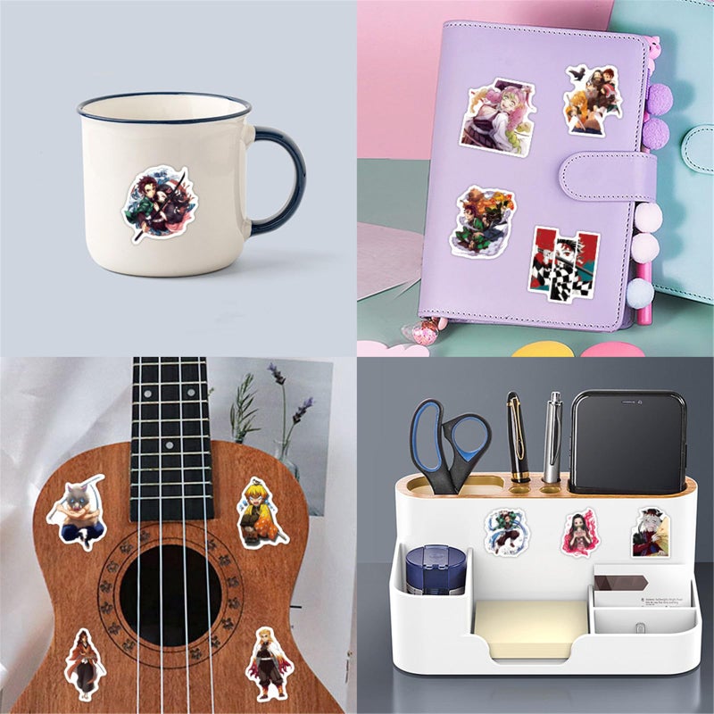 LHST 50Pcs Japanese Demon Manga Slayer Stickers for Kids Cartoon Stickers Cute Gifts for Girls Boys - Manga Sticker for Kids Waterbottle Laptop Guitar Classroom Prizes for Elementary Students (Manga) - Image 5
