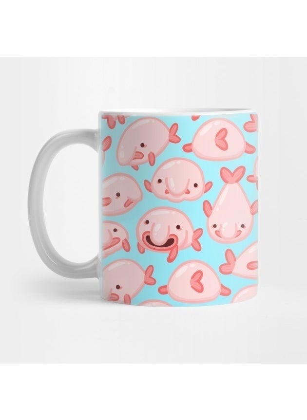 Pixxa - Blobfish Pattern Mug Glass - Image 1