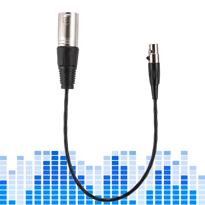 كابل صوتي: غلاف من السبيكة الزنك ذو شكل ذكر XLR ذي 3 دبابيس - غلاف نحاسي كامل ذي شكل أنثى Mini XLR ذي 3 دبابيس مع دبابيس مطليه بالذهب و سلك نحاسي محمي بملعقة الألومنيوم لمنفذ ميكروفوتوغرافي احترافي لكاميرا SLR - Image 4